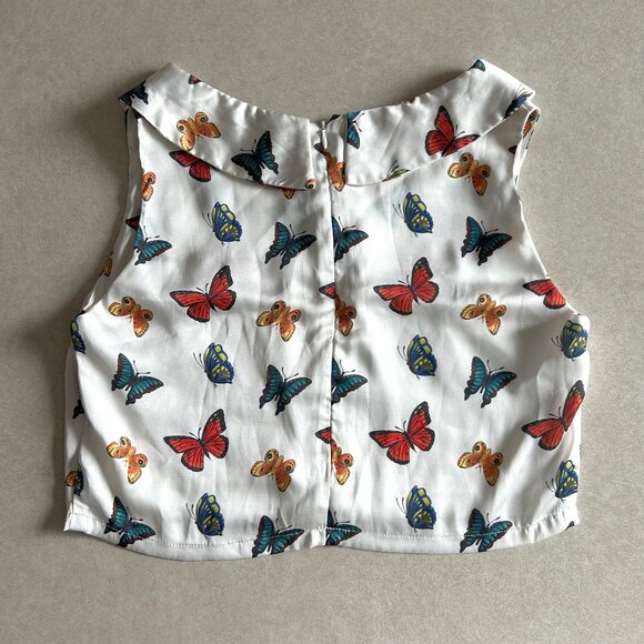 Mod Dolly Butterfly Crop Top ASO Louisa Clark - Picture 4 of 9